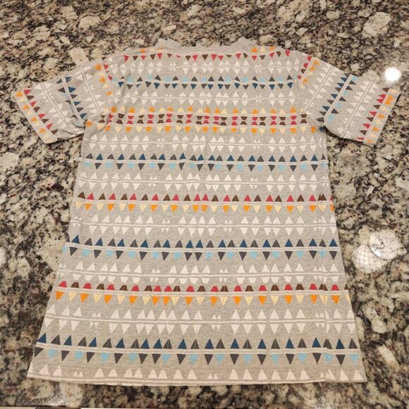 Jiberish Navaho Print Shirt With Leather Logo - Picture 2 of 8